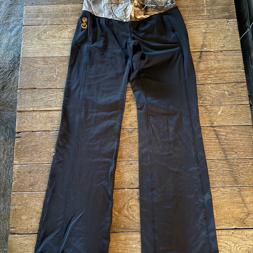 Black and Camouflage Athletic Pants